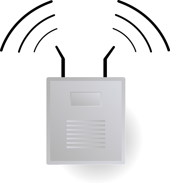 animation of a wifi extender