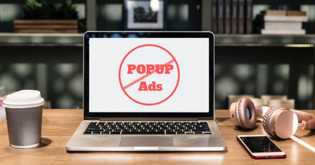 laptop with don't allow ads on screen symbolizing website cookies