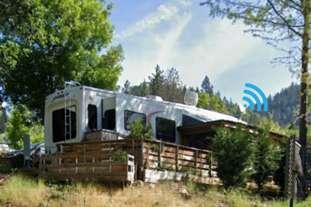 rv internet access with dish on roof