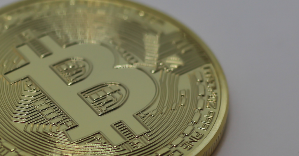 bitcoin coin symbolizing shop with bitcoin