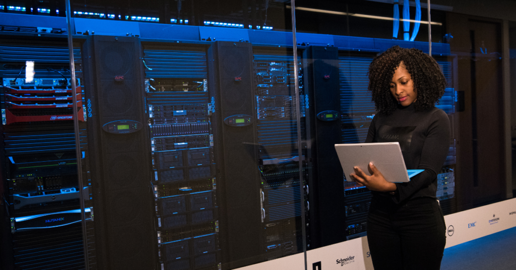 data center for cloud storage symbolizing cloud security