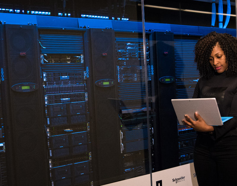 data center for cloud storage symbolizing cloud security