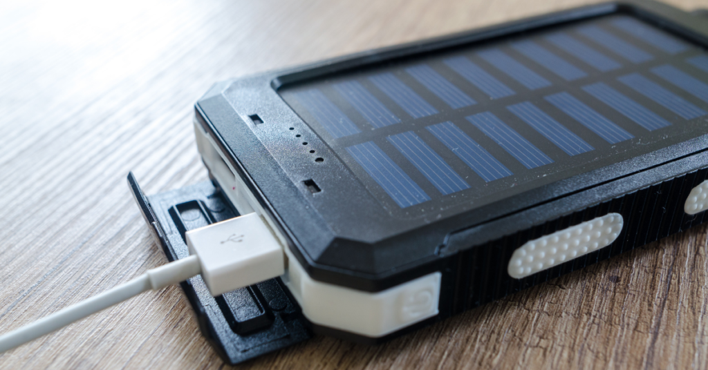 solar-powered device for phone charging
