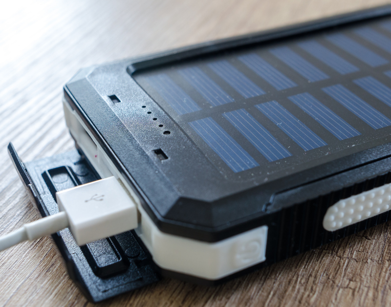 solar-powered device for phone charging